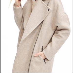 Banana Republic Tall Moto Cocoon Wool Coat